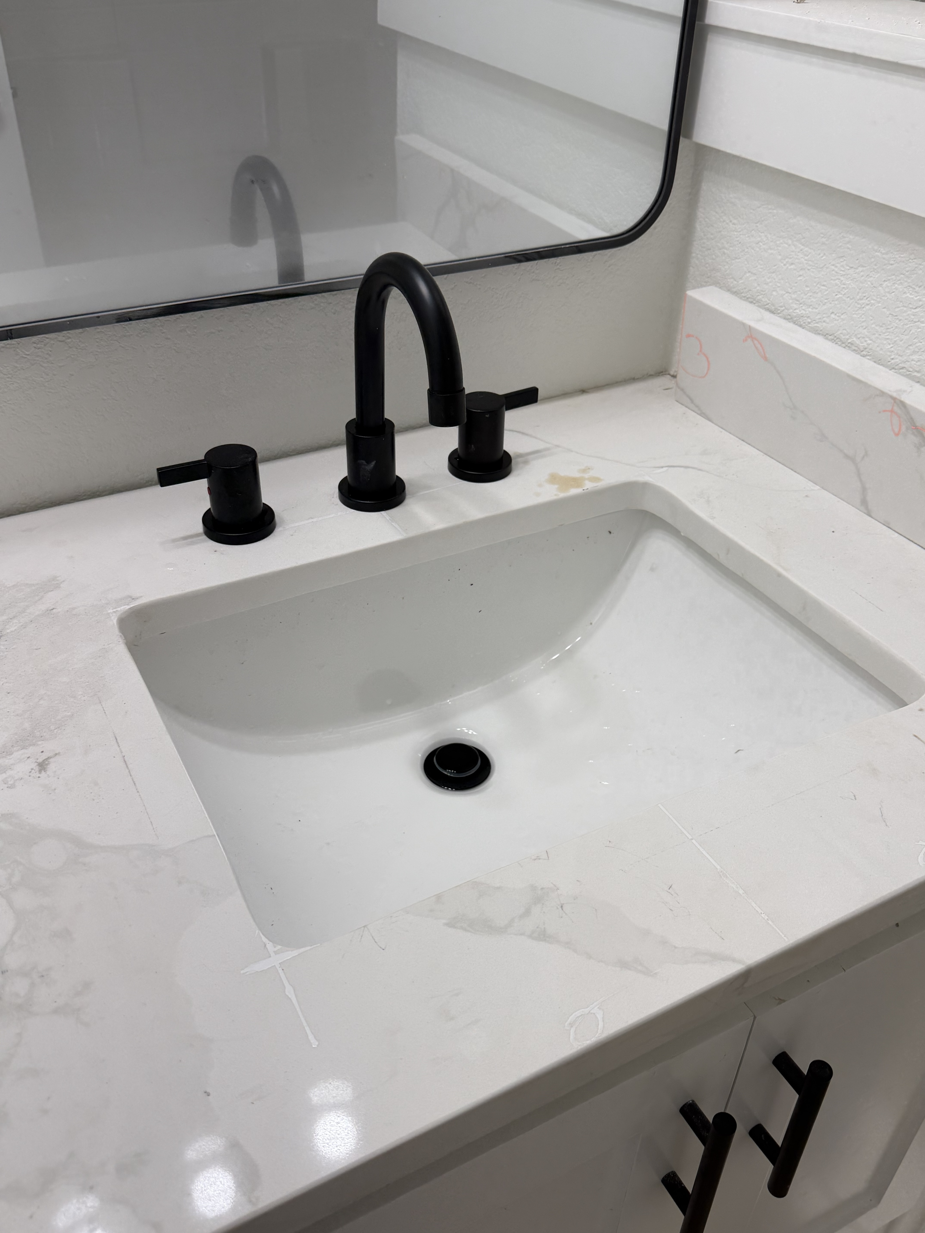 Sink plumbing fixture support photo for a home near Charnwood District