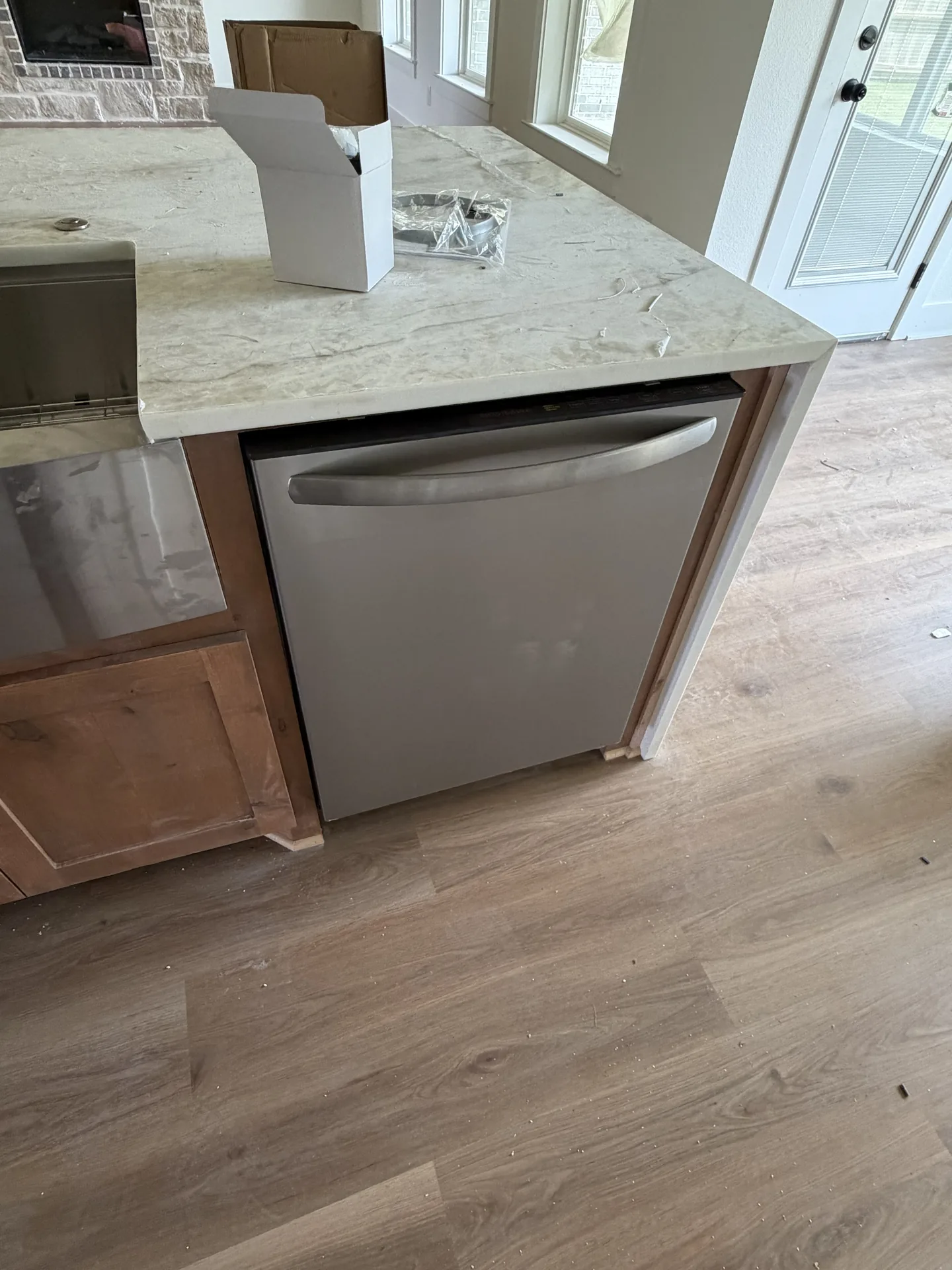 Kitchen plumbing work area near Wellington Place in Tyler Texas