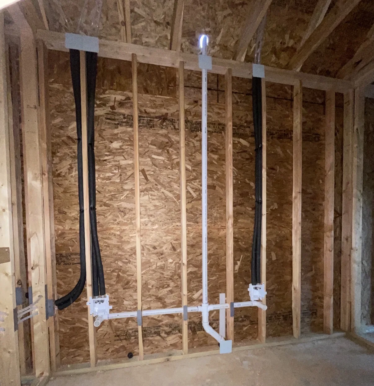 Plumbing installation detail
